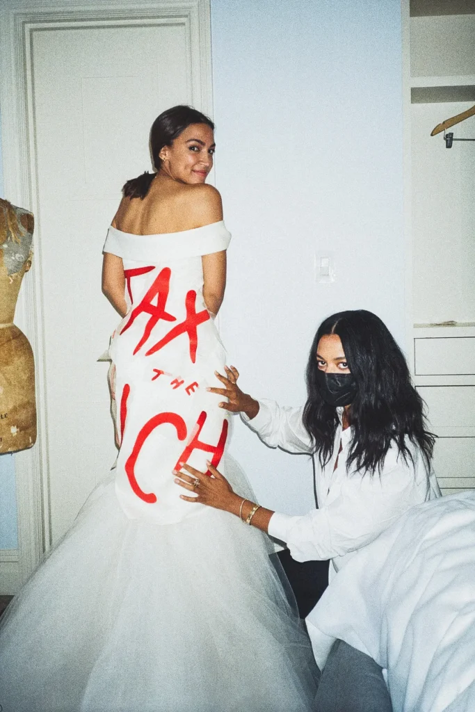 AOC 'Tax the Rich' 2021 Met Gala